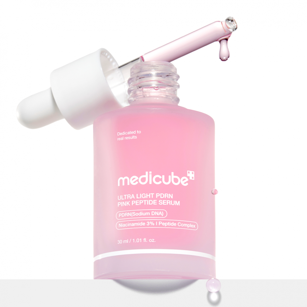 Лёгкая увлажняющая сыворотка с ПДРН и пептидами medicube Ultra Light PDRN Pink Peptide Serum