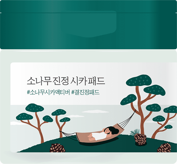 Пэды с экстрактами сосны и центеллы для проблемной кожи Round Lab Pine Calming Cica Pad 50шт