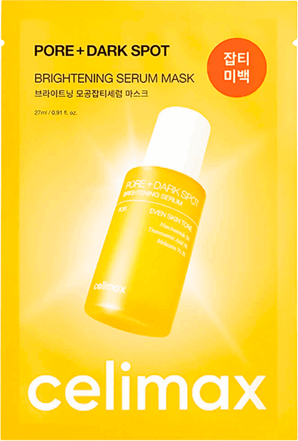 Тканевая маска для выравнивания тона кожи Pore+Dark Spot Brightening Serum Mask