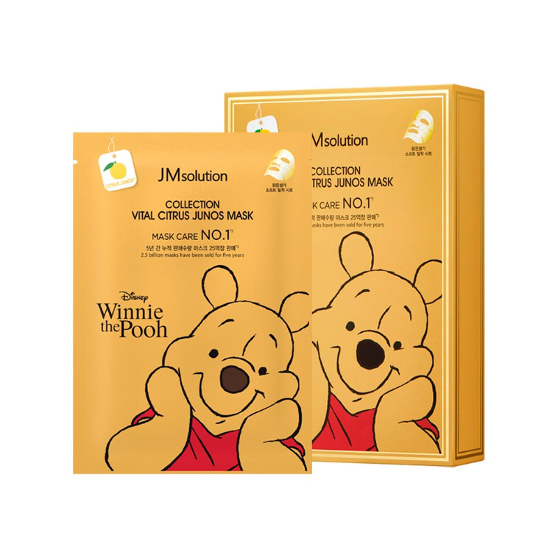 Тканевая маска с юдзу JMsolution Disney Collection Vital Citrus Junos Mask 30мл