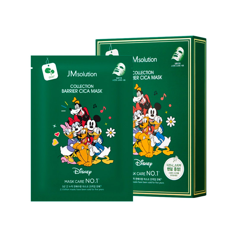 Тканевая маска с центеллой JMsolution Disney Collection Barrier Cica Mask 30мл